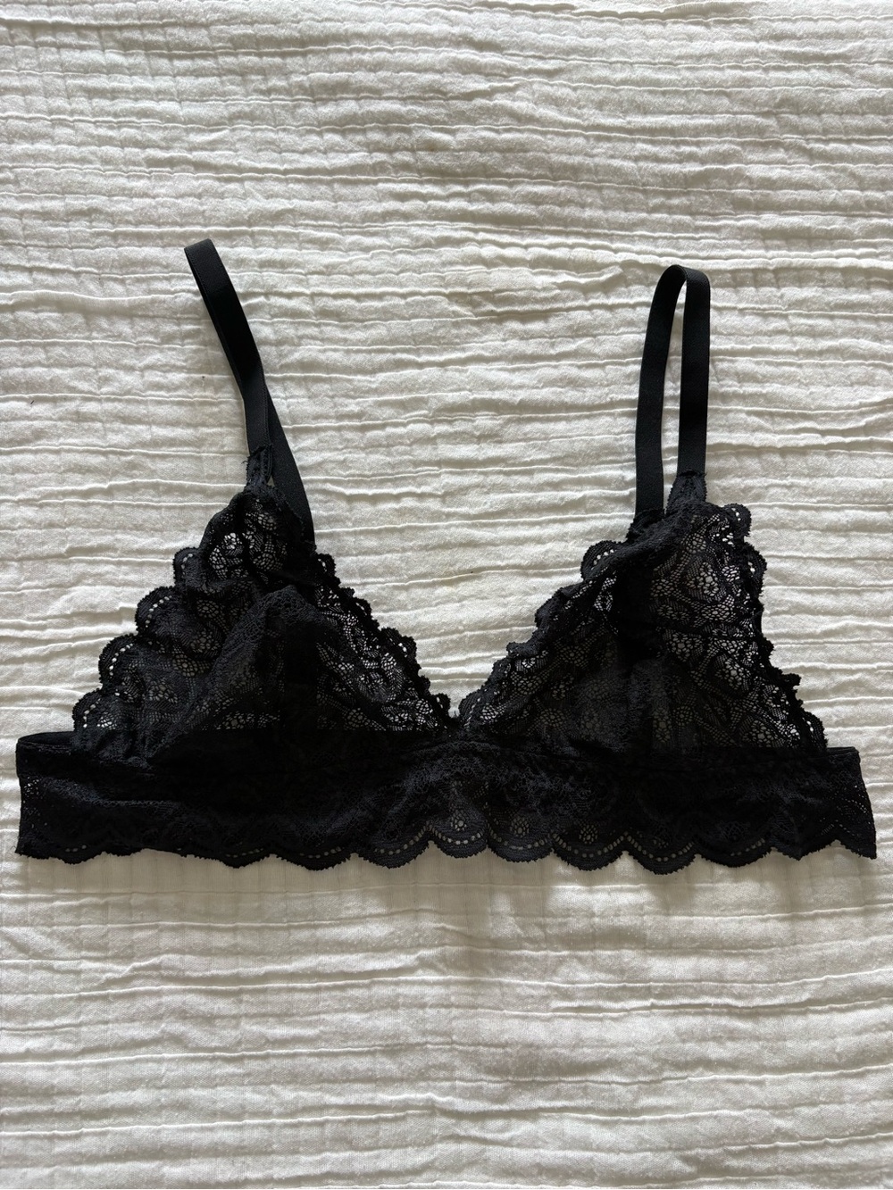 Cosabella Black Lace Triangle Bralette